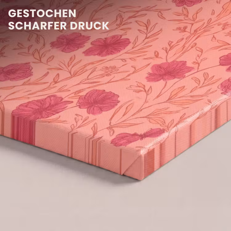 Weidebloemen - Romantisch - Roze canvas 2cm klein 34 -closeup_print_DE