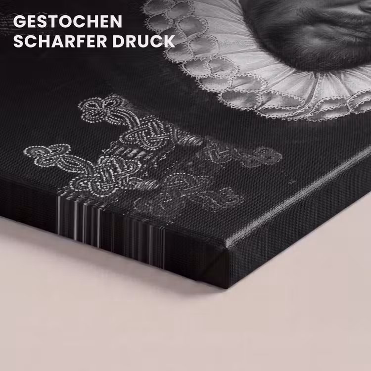 Willem van Oranje - Adriaen Thomasz - Goud - Lens canvas 2cm klein -closeup_print_DE