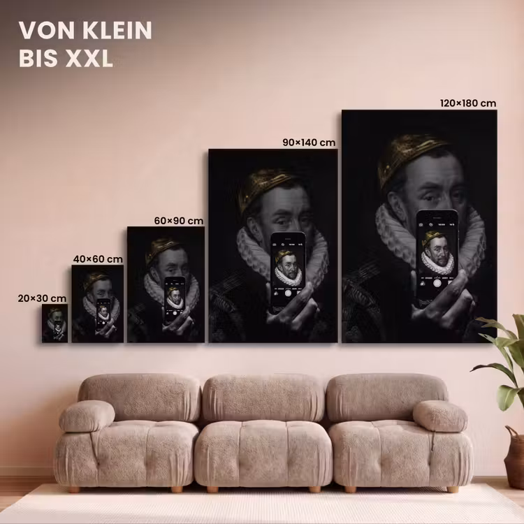 Willem van Oranje - Adriaen Thomasz - Smartphone canvas 2cm klein -Xsfeer8_DE