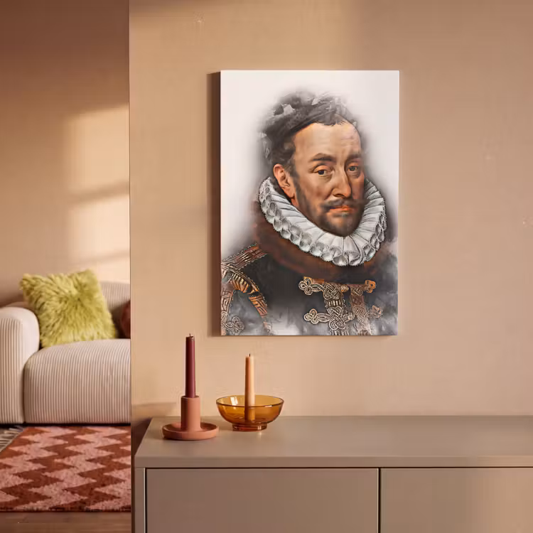 Willem van Oranje - Adriaen Thomasz - Rook canvas 2cm klein -sfeer1