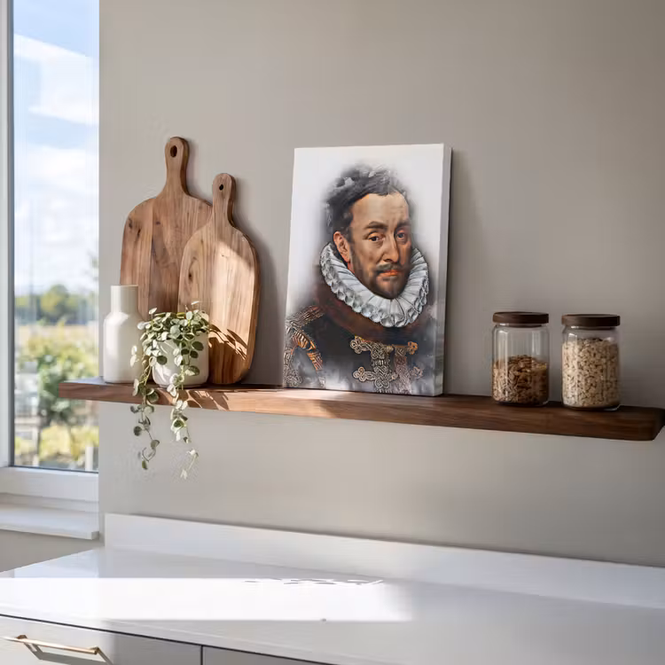 Willem van Oranje - Adriaen Thomasz - Rook canvas 2cm klein -closeup_print_DE