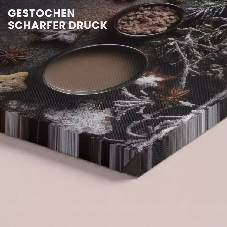 Winter - Kruiden - Sneeuw - Chocolade canvas 2cm klein -uniquesellingpoint_afwerking-onlywow_DE