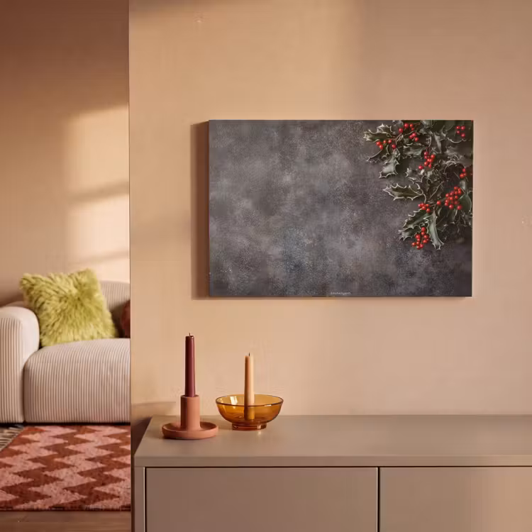 Winter - Hulst - Kerst - Beton canvas 2cm klein -sfeer1