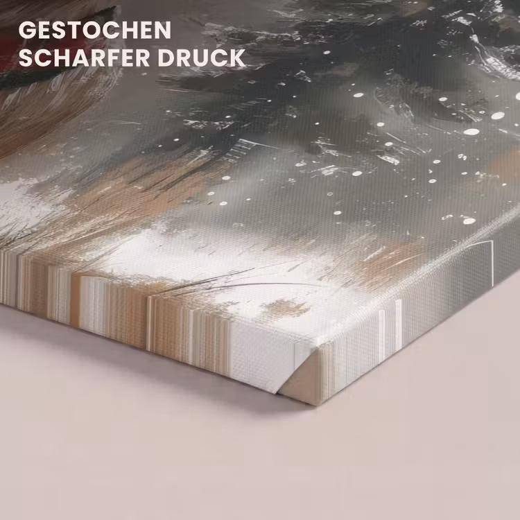 Winter - Bos - Rendier - Donker canvas 2cm klein -uniquesellingpoint_afwerking-onlywow_DE