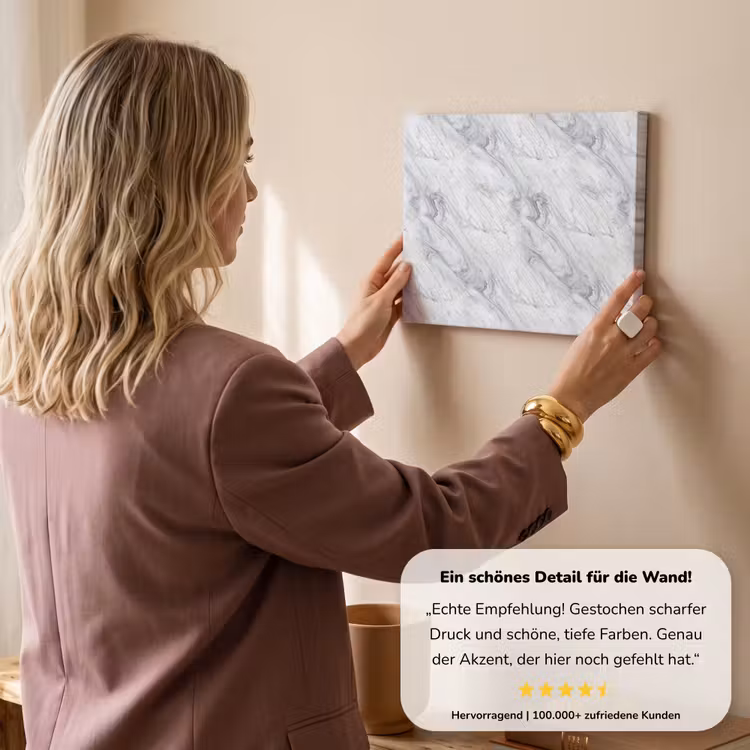 Wervelende - Grijsstructuur - Marmer - Wit canvas 2cm klein 34 -sfeer3