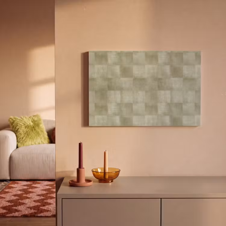 Vlakken - Rustiek - Groen canvas 2cm klein 34 -sfeer1