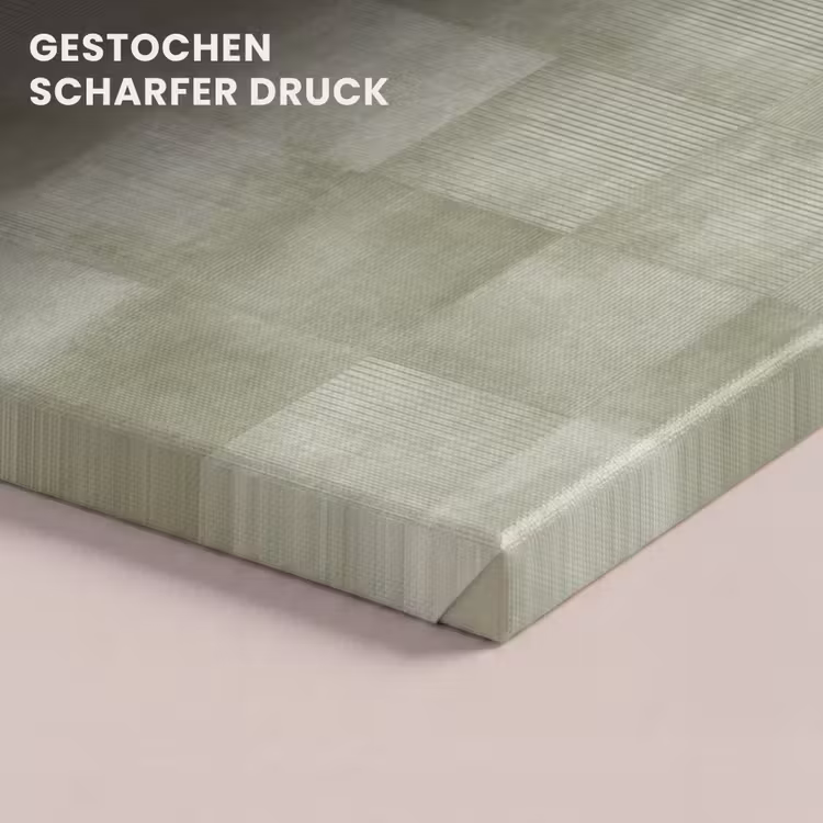 Vlakken - Rustiek - Groen canvas 2cm klein 34 -closeup_print_DE