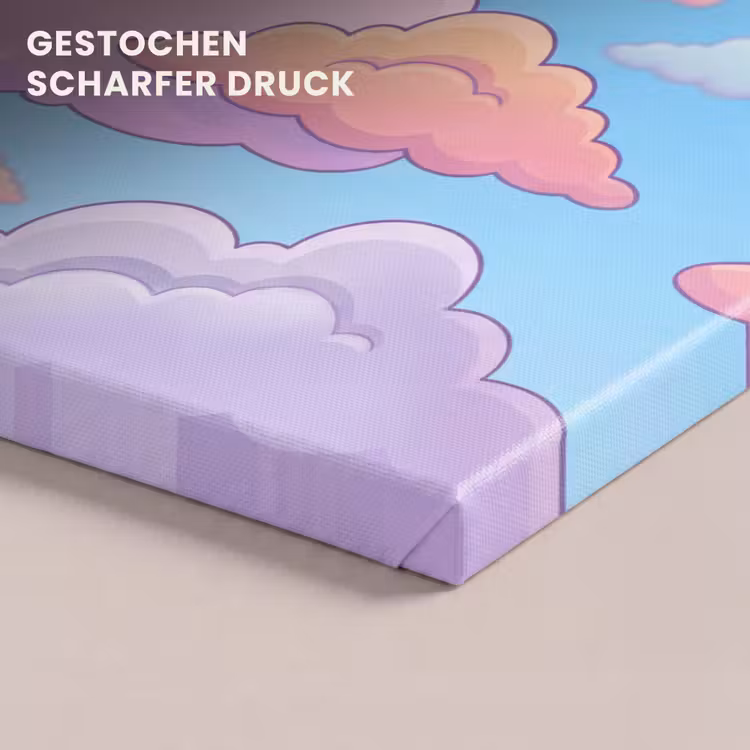 Wolk - Lucht - Natuur - Illustratie - Pastel canvas 2cm klein -closeup_print_DE
