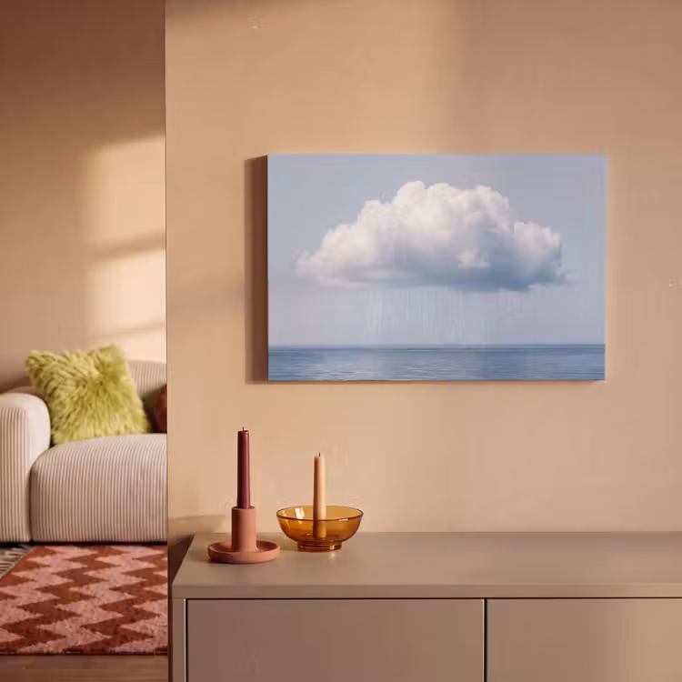 Leinwandbild - Wolke – Regen – Natur - Wolk - Regen - Natuur canvas 2cm klein