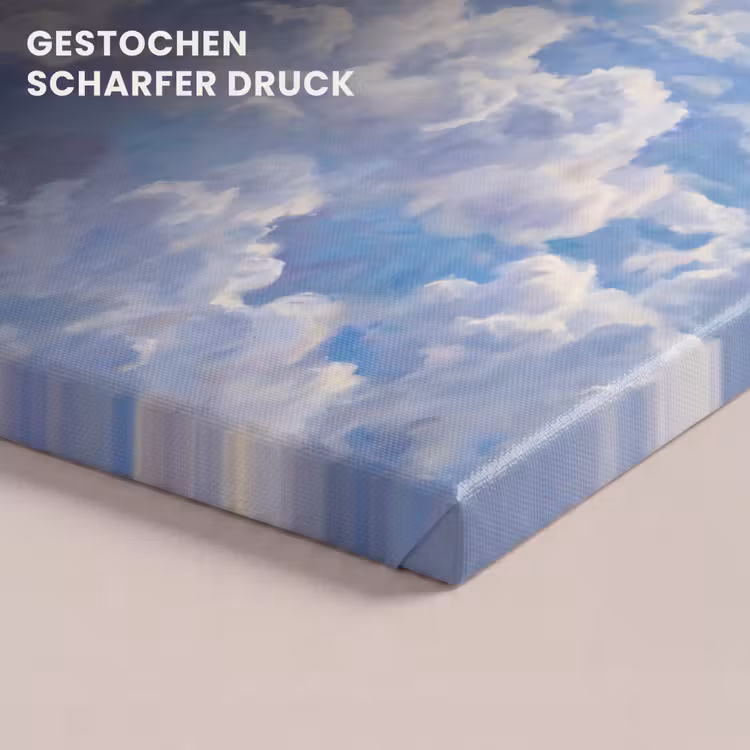 Wolken - Lucht - Natuur - Abstract - Blauw canvas 2cm klein -closeup_print_DE