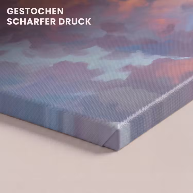Wolken - Lucht - Natuur - Abstract - Kleurrijk canvas 2cm klein -closeup_print_DE