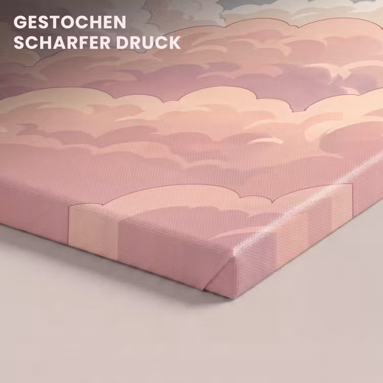 Wolken - Lucht - Natuur - Pastel - Roze canvas 2cm klein -closeup_print_DE