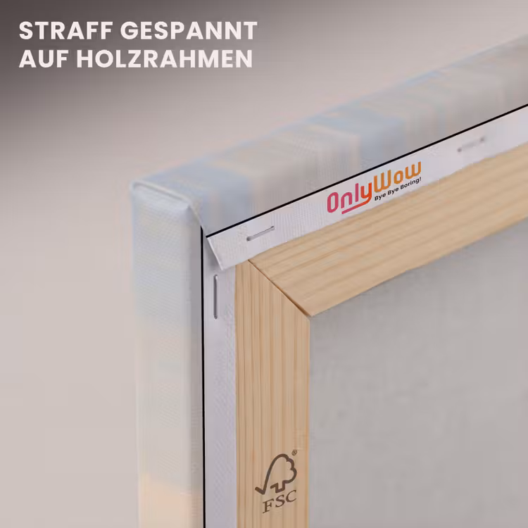 Wolken - Zacht - Natuur - Klassiek - Beige canvas 2cm klein -uniquesellingpoint_afwerking-onlywow_DE