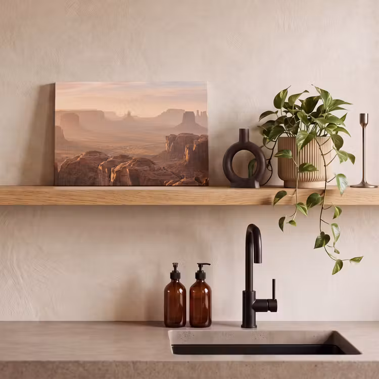 Woestijn - Landschap - Natuur canvas 2cm klein -closeup_print_DE