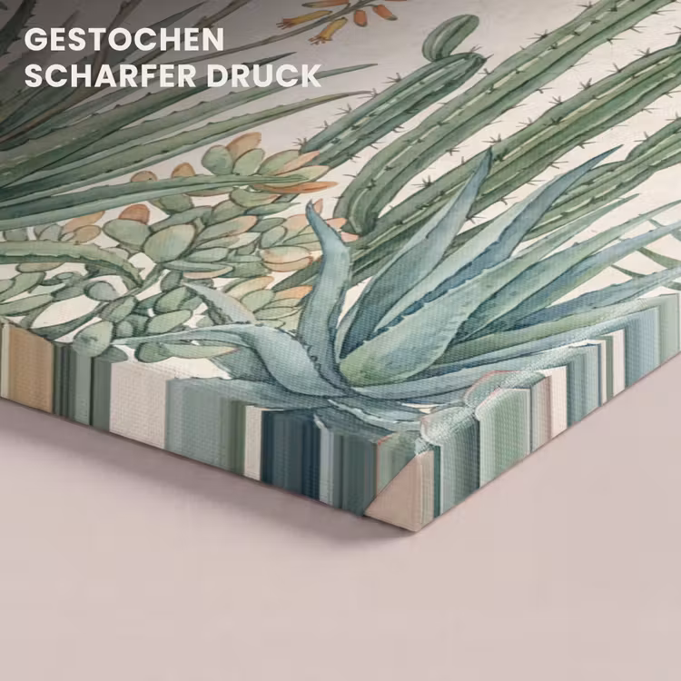 Woestijn - Planten - Groen canvas 2cm klein -closeup_print_DE