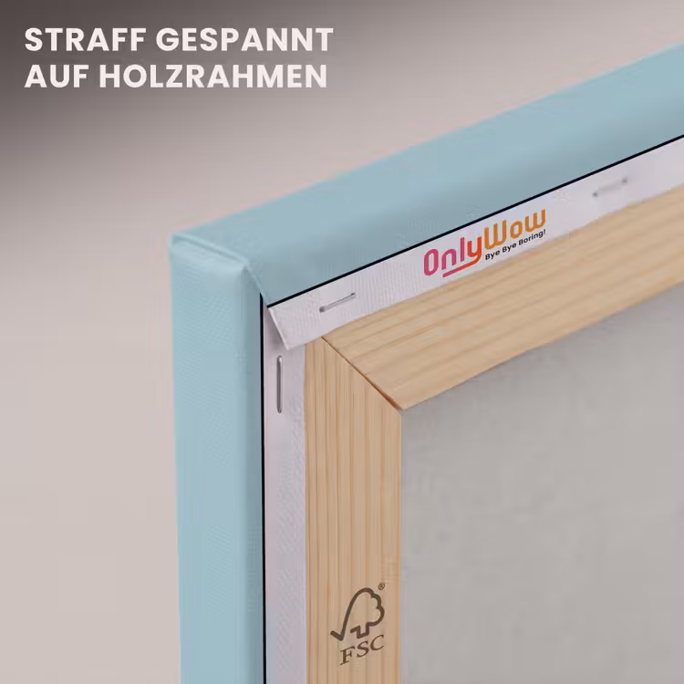 XOXO - Blauw - Rood canvas 2cm klein -uniquesellingpoint_afwerking-onlywow_DE
