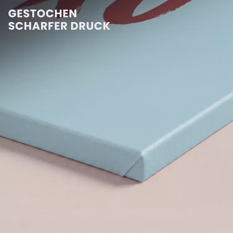 XOXO - Blauw - Rood canvas 2cm klein -closeup_print_DE