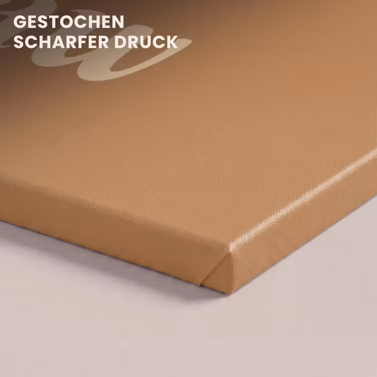 Yee haw - Bruin - Minimalistisch canvas 2cm klein -closeup_print_DE