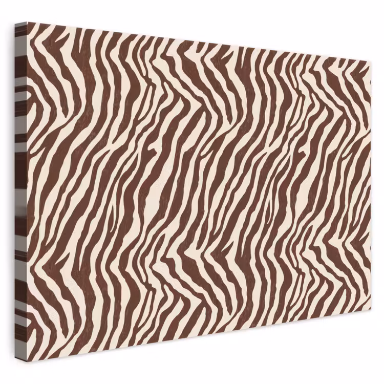 Zebra - Patroon - Zwart - Wit canvas 2cm klein 34 -3d