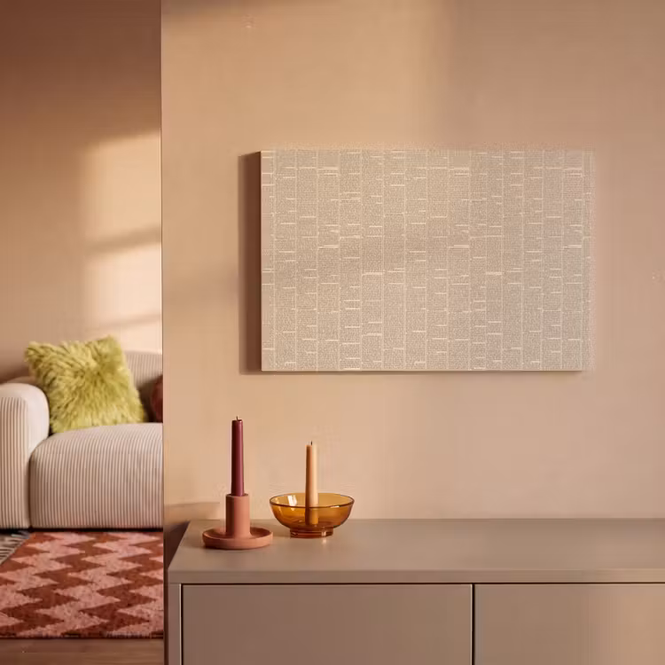 Krant - Nieuws - Historisch - Vintage - Beige canvas 2cm klein -sfeer1