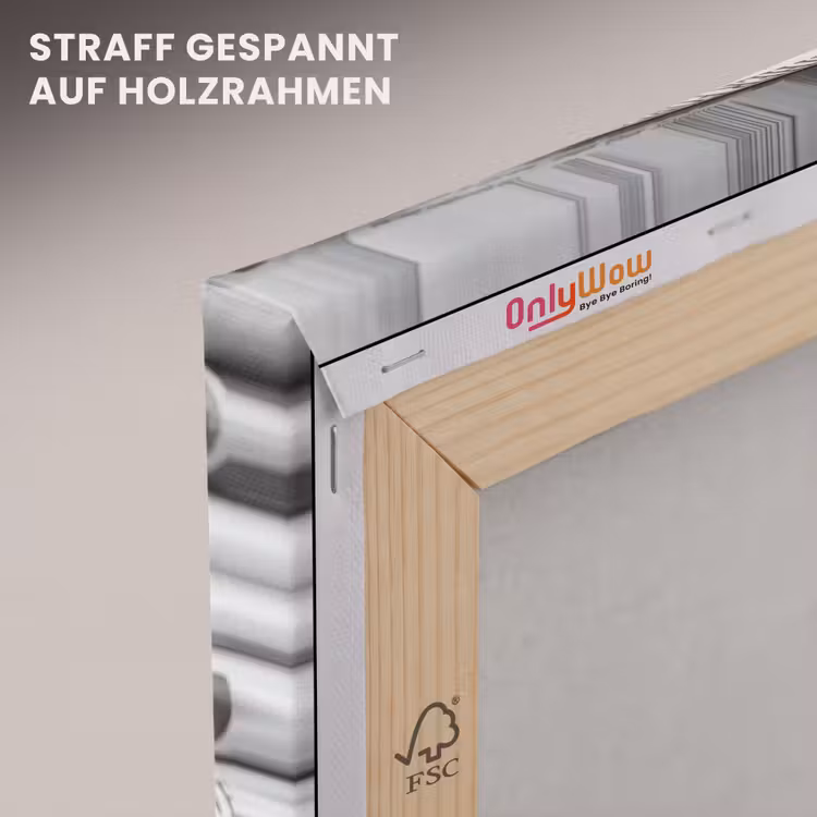 Krant - Stapel - Nieuws - Zwart-wit - Media canvas 2cm klein -uniquesellingpoint_afwerking-onlywow_DE