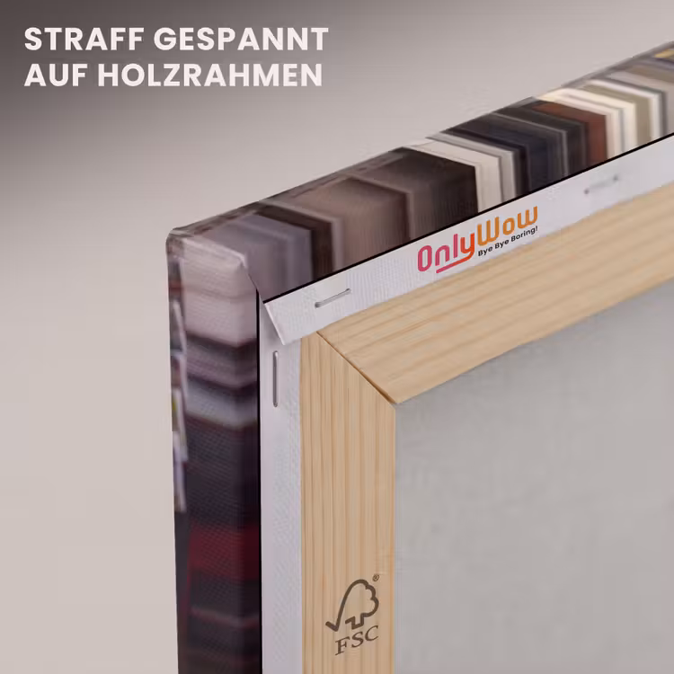 Kranten - Rek - Stedelijk - Dagelijks leven - Rood canvas 2cm klein -uniquesellingpoint_afwerking-onlywow_DE
