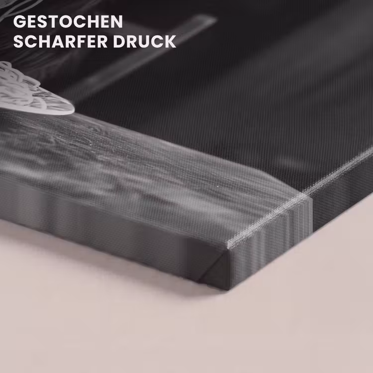 Geit - Bord - Spaghetti - Zwart Wit canvas 2cm klein -closeup_print_DE