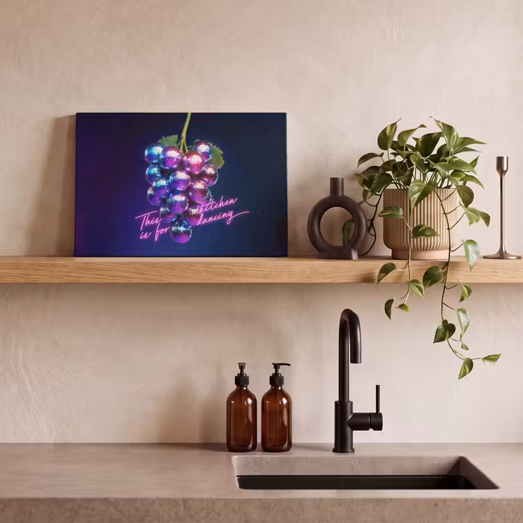 Quote - Neon - Disco - Druiven canvas 2cm klein -sfeer6