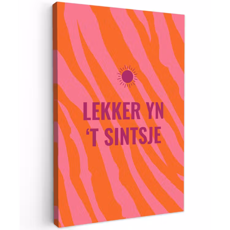 Quote - Zomer - Roze canvas 2cm klein -z3d