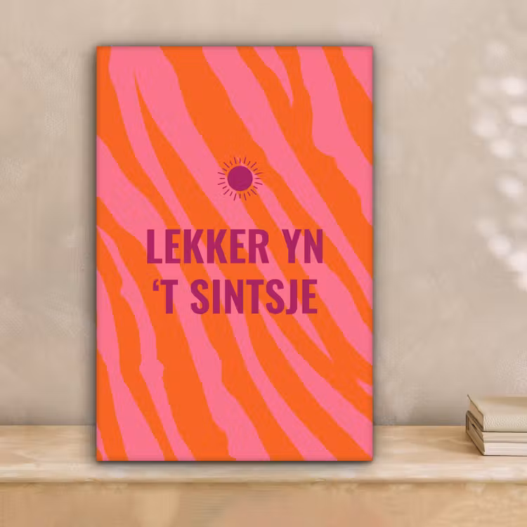 Quote - Zomer - Roze canvas 2cm klein -sfeer1
