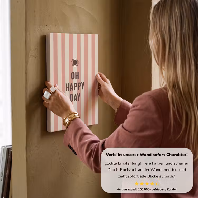 Quote - Zomer - Strepen canvas 2cm klein -sfeer3