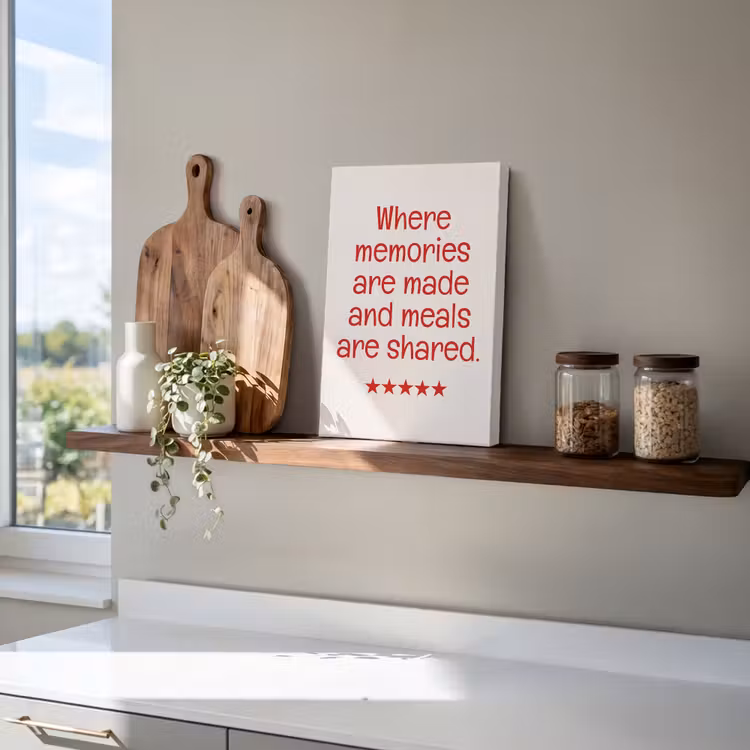 Quote - Sterren - Rood - Memories canvas 2cm klein -atmosphere_sfeer3_global