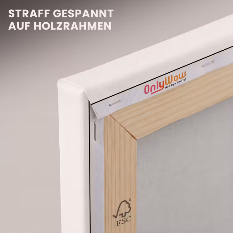 Quote - Sterren - Rood - Memories canvas 2cm klein -uniquesellingpoint_afwerking-onlywow_DE
