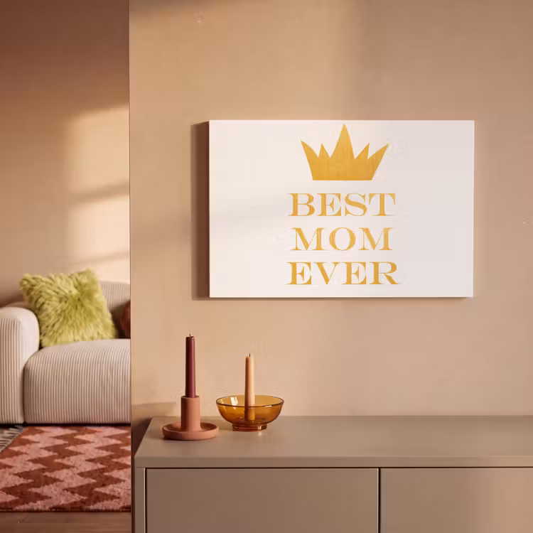 Quotes - Best mom ever - Spreuken - Mama canvas 2cm klein -sfeer1