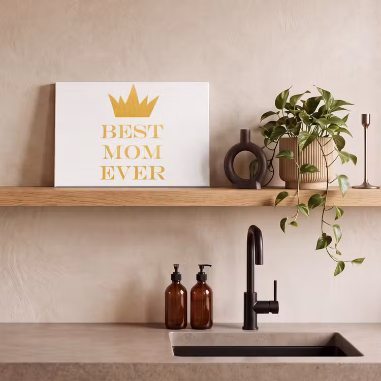 Quotes - Best mom ever - Spreuken - Mama canvas 2cm klein -sfeer6