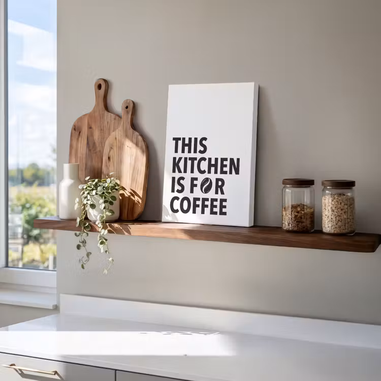 Quotes - Koffie - Bonen - Modern canvas 2cm klein -closeup_print_DE