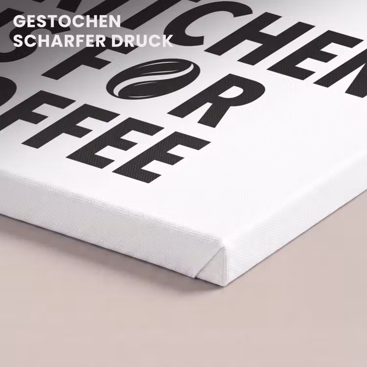 Quotes - Koffie - Bonen - Modern canvas 2cm klein -uniquesellingpoint_afwerking-onlywow_DE