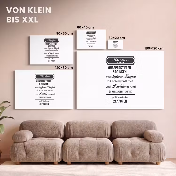Quotes - Mommy - Proverbs - Hotel mom canvas 2cm klein -Xsfeer8_DE