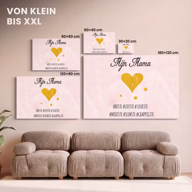 Quotes - Moeder - Spreuken - Mijn mama canvas 2cm klein -uniquesellingpoint_afwerking-onlywow_DE