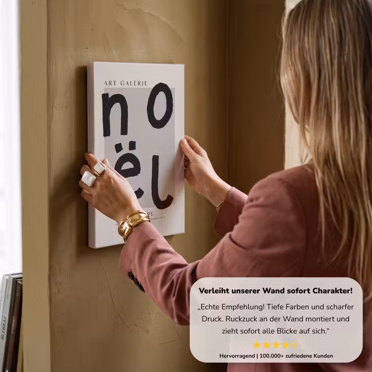 Quotes - Noël - Zwart - Beige - Kerst canvas 2cm klein -Xsfeer7_DE