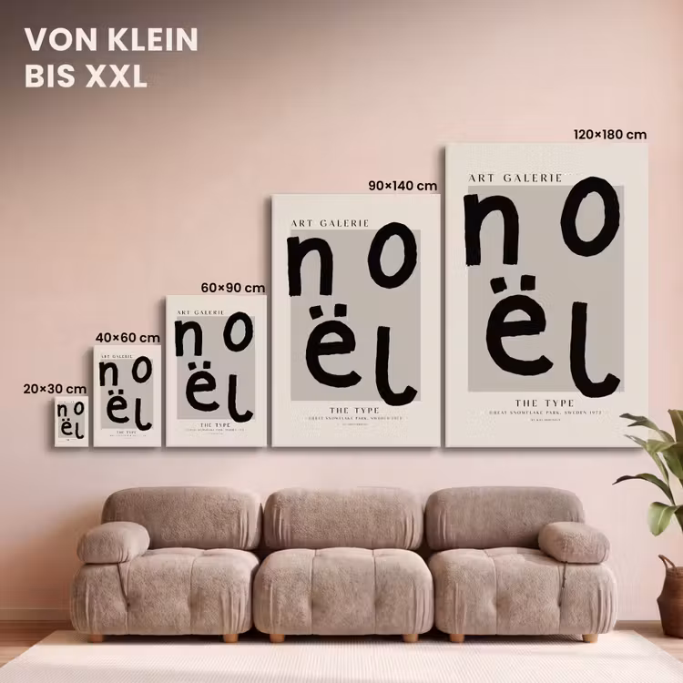 Quotes - Noël - Zwart - Beige - Kerst canvas 2cm klein -Xsfeer8_DE