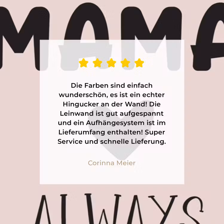 Quotes - Spreuken - Hotel mama always open - Mama canvas 2cm klein -Xsfeer7_DE