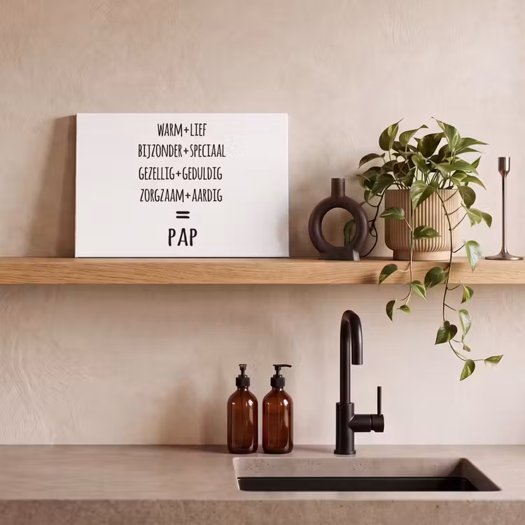 Quotes - Dad definition - Proverbs - Father canvas 2cm klein -sfeer3