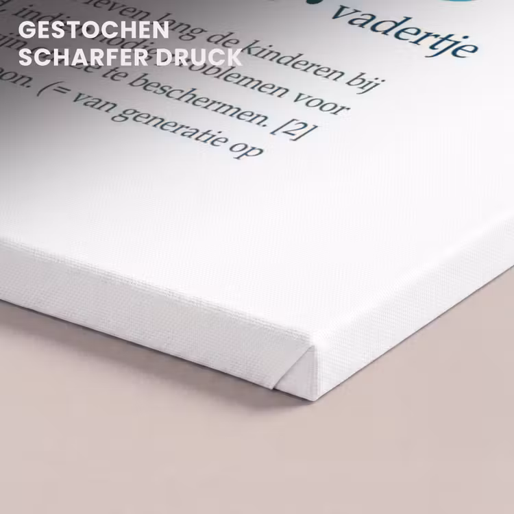 Quotes - Vader definitie - Spreuken - Woordenboek canvas 2cm klein -closeup_print_DE