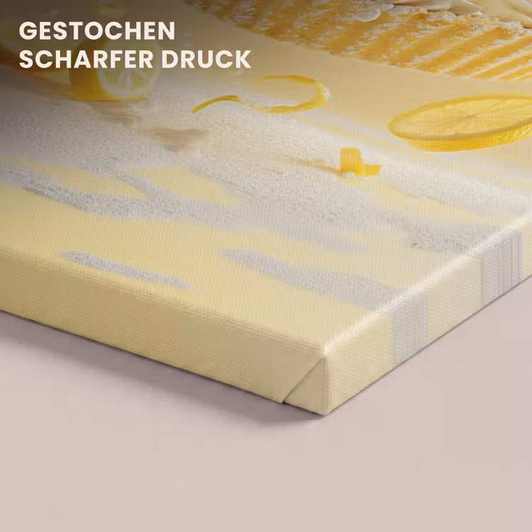 Citroen - Taart - Eten - Geel canvas 2cm klein -uniquesellingpoint_afwerking-onlywow_DE