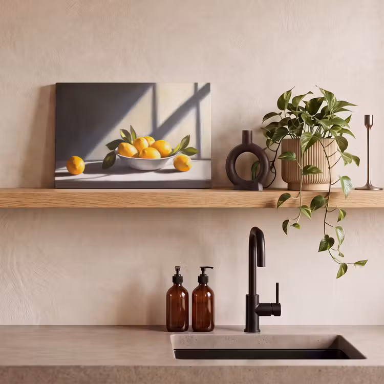 Citroenen - Stilleven - Geel canvas 2cm klein -sfeer3