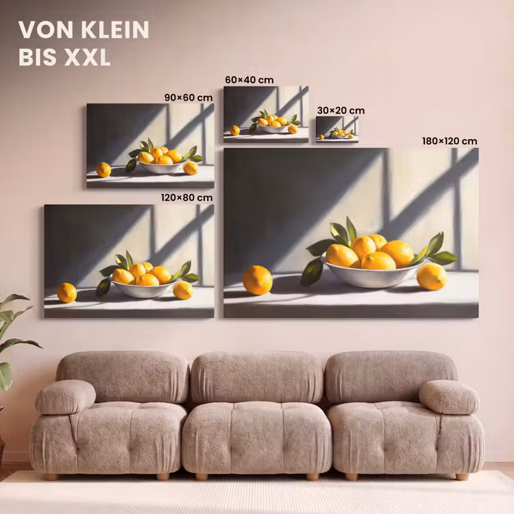 Citroenen - Stilleven - Geel canvas 2cm klein -Xsfeer8_DE