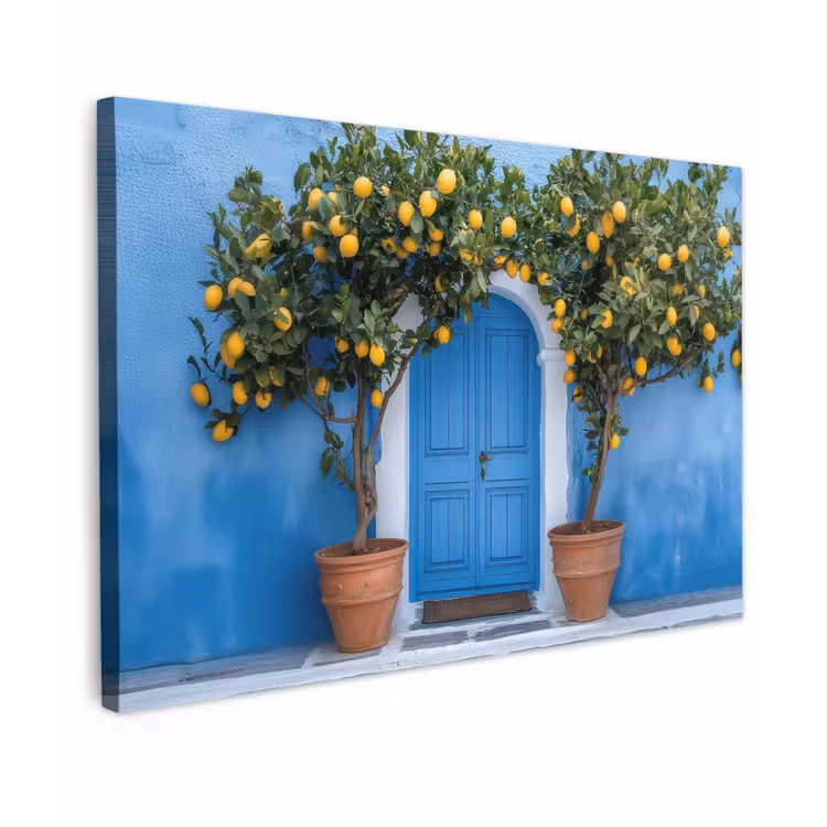 Citroenbomen - Geel - Deur - Potten canvas 2cm klein -z3d