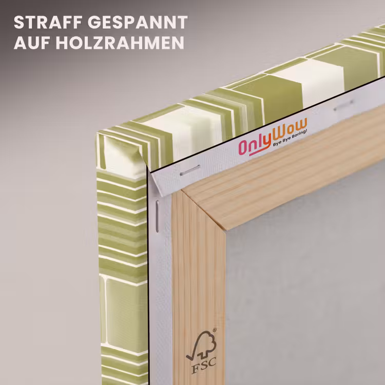 Vlecht - Patroon - Groen canvas 2cm klein 34 -uniquesellingpoint_afwerking-onlywow_DE