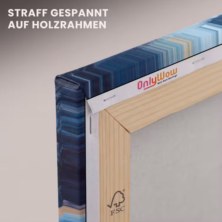 Trein - Kerst - Sneeuw - Kersttrein canvas 2cm klein -uniquesellingpoint_afwerking-onlywow_DE